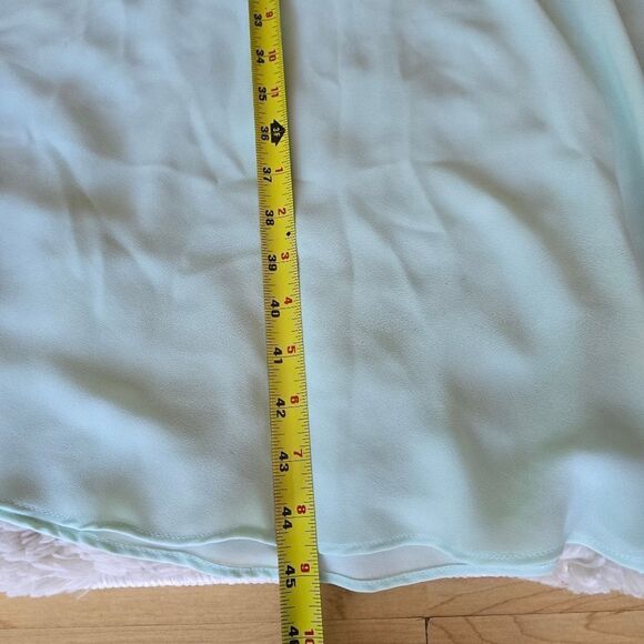 Monica Richards Mint Green Dress with Silver Embellishment Vtg size 5 - Picture 13 of 16